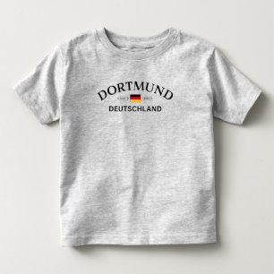 T-shirt Pour Les Tous Petits Dortmund Allemagne Coordonnées Allemand