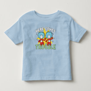 T-shirt Pour Les Tous Petits Dr. Seuss Chose Un Chose Deux Les Ennuis Arriven