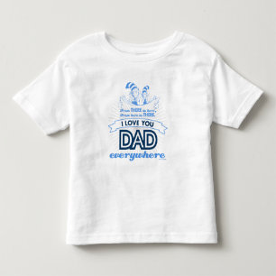 T-shirt Pour Les Tous Petits Dr. Seuss Je t'aime papa partout