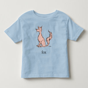 T-shirt Pour Les Tous Petits Dr. Seuss Renard Rose