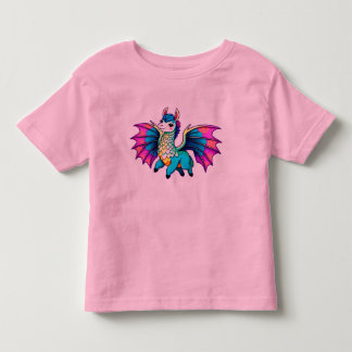 T-shirt Pour Les Tous Petits dragon de lama mignon whimsical