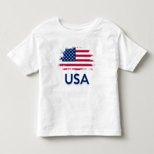 T-shirt Pour Les Tous Petits Drapeau américain