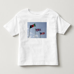 T-shirt Pour Les Tous Petits Drapeau BRITANNIQUE entre l'Afghan et les drapeaux