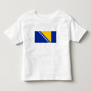 T-shirt Pour Les Tous Petits Drapeau de Bosnie-Herzégovine patriotique