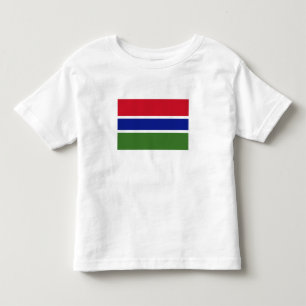 T-shirt Pour Les Tous Petits Drapeau de la Gambie