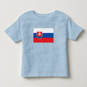 T-shirt Pour Les Tous Petits Drapeau de la Slovaquie