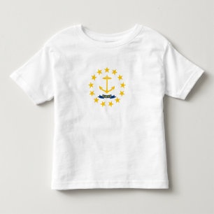 T-shirt Pour Les Tous Petits Drapeau de l'État de Rhode Island