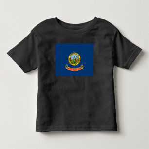 T-shirt Pour Les Tous Petits Drapeau de l'Idaho : l'État Gemme, Montagne de l'O