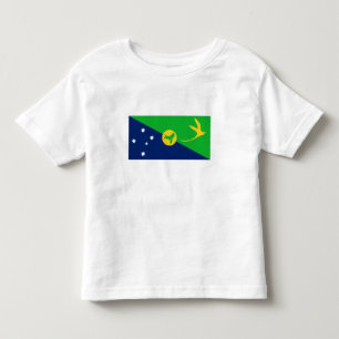 T-shirt Pour Les Tous Petits Drapeau de l'île Christmas