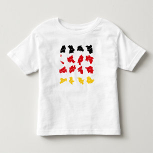 T-shirt Pour Les Tous Petits Drapeau des États allemands