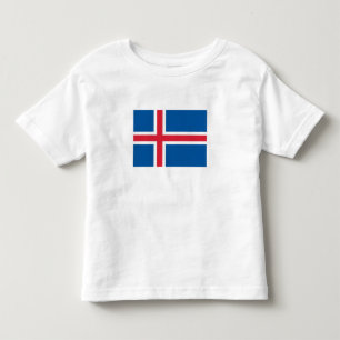T-shirt Pour Les Tous Petits Drapeau d'Islande