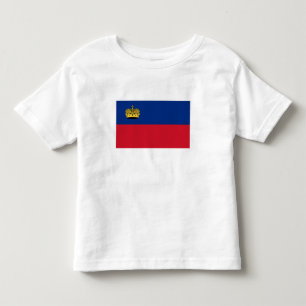 T-shirt Pour Les Tous Petits Drapeau du Liechtenstein