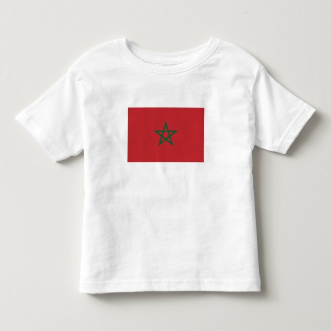 T-shirt Pour Les Tous Petits Drapeau du Maroc (Devant)