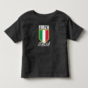 T-shirt Pour Les Tous Petits Drapeau italien Forza Italia Soccer