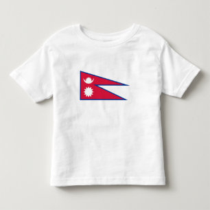 T-shirt Pour Les Tous Petits Drapeau népalais