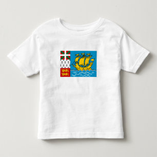 T-shirt Pour Les Tous Petits Drapeau Saint-Pierre-et-Miquelon