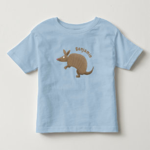 T-shirt Pour Les Tous Petits Drôle armadillo joyeux dessin animé