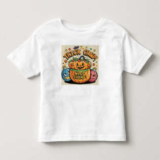 T-shirt Pour Les Tous Petits Drôle Citrouille Halloween Vector Art