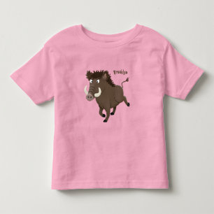 T-shirt Pour Les Tous Petits Drôle dessin humoristique de rasoir de sanglier