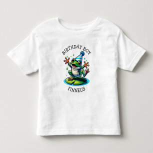 T-shirt Pour Les Tous Petits Drôle Grenouille à thème Anniversaire Garçon