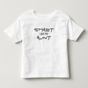 T-shirt Pour Les Tous Petits DRÔLE PERSONNALISÉ Intelligent Comme Ma Tante