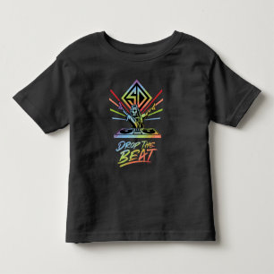 T-shirt Pour Les Tous Petits Drop the Beat : DJ Scooby-Doo