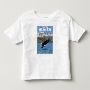 T-shirt Pour Les Tous Petits Eagle chauve plongeant - Juneau, Alaska