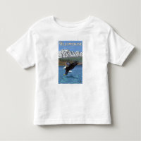 Eagle chauve plongeant - Yellowstone occidental,