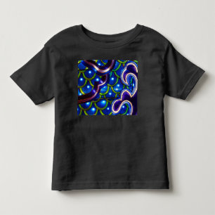 T-shirt Pour Les Tous Petits Écailles Bleues Lumineuses