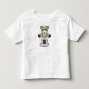 T-shirt Pour Les Tous Petits Échecs Pièce Rook Échecs