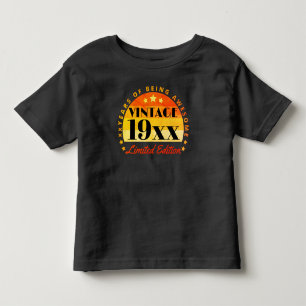 T-shirt Pour Les Tous Petits Édition limitée personnalisée vintage d'anniversai