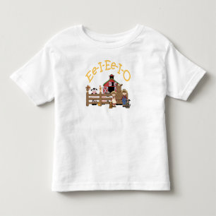 T-shirt Pour Les Tous Petits Ee I Ee I O sur la ferme