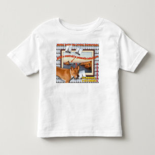 T-shirt Pour Les Tous Petits Eiffel a construit la passerelle métallique.
