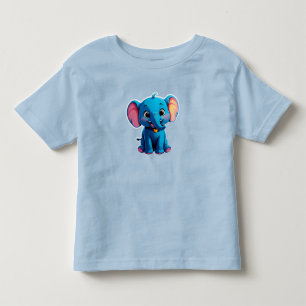 T-shirt Pour Les Tous Petits Éléphant Bébé Dessin Animé Adorable