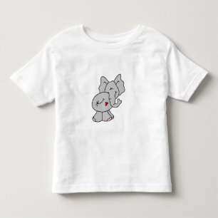 T-shirt Pour Les Tous Petits Éléphant gris mignon