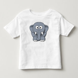 T-shirt Pour Les Tous Petits Éléphant mignon complètement
