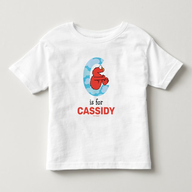 T-shirt Pour Les Tous Petits Elmo Alphabet | C Nuages (Devant)