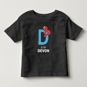 T-shirt Pour Les Tous Petits Elmo Alphabet   D Bleu