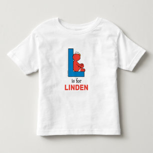 T-shirt Pour Les Tous Petits Elmo Alphabet L Bleu