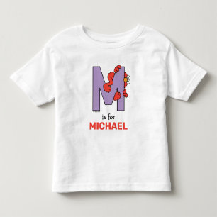 T-shirt Pour Les Tous Petits Elmo Alphabet M pourpre