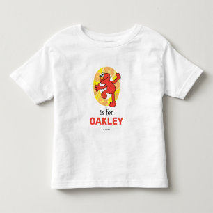T-shirt Pour Les Tous Petits Elmo Alphabet   O orange