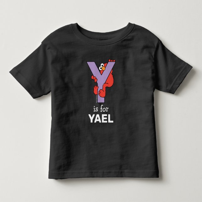 T-shirt Pour Les Tous Petits Elmo Alphabet | Y Violet (Devant)