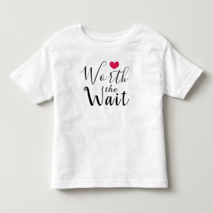 T-shirt Pour Les Tous Petits En valeur l'attente - adoption - coeur - nouveau