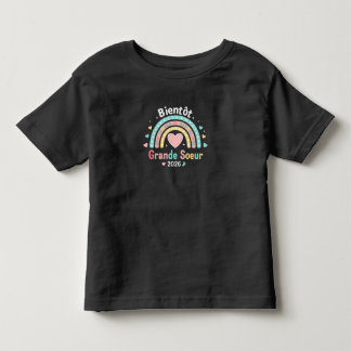 T-shirt Pour Les Tous Petits Enfant Future Grande Sœur 2026 