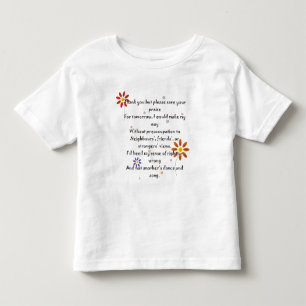 T-shirt Pour Les Tous Petits Enfant T - Poème loué