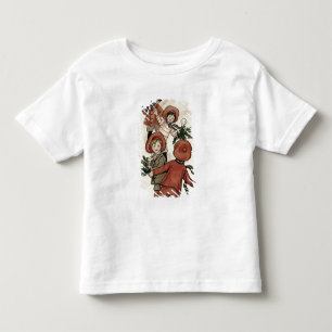 T-shirt Pour Les Tous Petits Enfants avec les boules de neige de lancement de