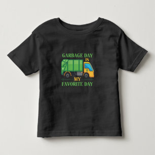 T-shirt Pour Les Tous Petits Enfants de la Journée des ordures Garbage Truck R