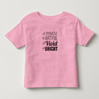 T-shirt Pour Les Tous Petits Enfants LUMINEUX T-shirt, liste de contrôle