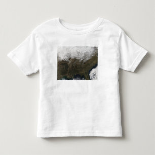 T-shirt Pour Les Tous Petits Enneigement au-dessus des Etats-Unis