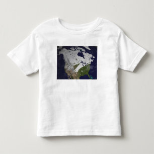 T-shirt Pour Les Tous Petits Enneigement d'hiver dans l'hémisphère nord